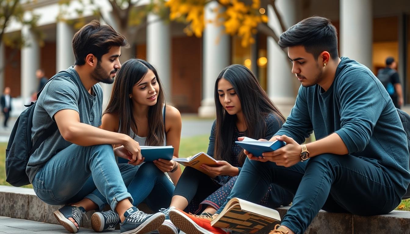 Modern university campus for students